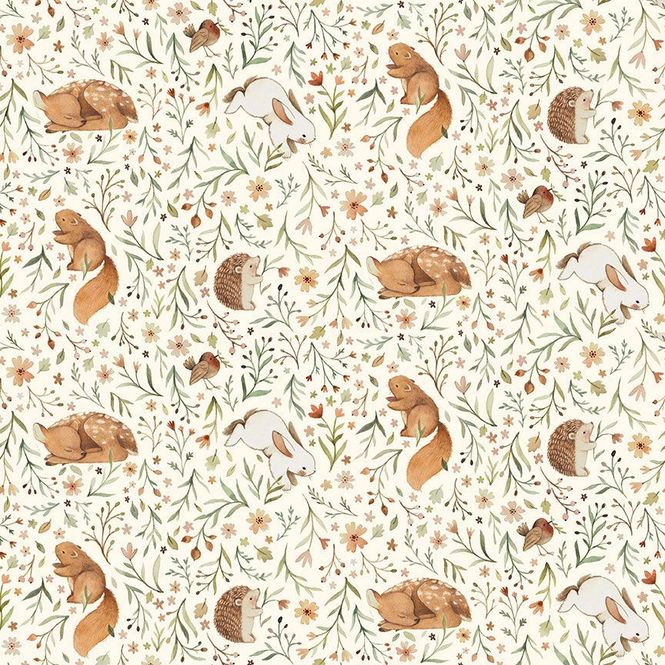 Hovedbilde 108'' Forest animals backing