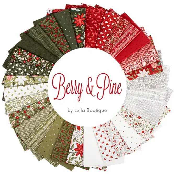 Hovedbilde Berry and Pine Fat quarter pakke