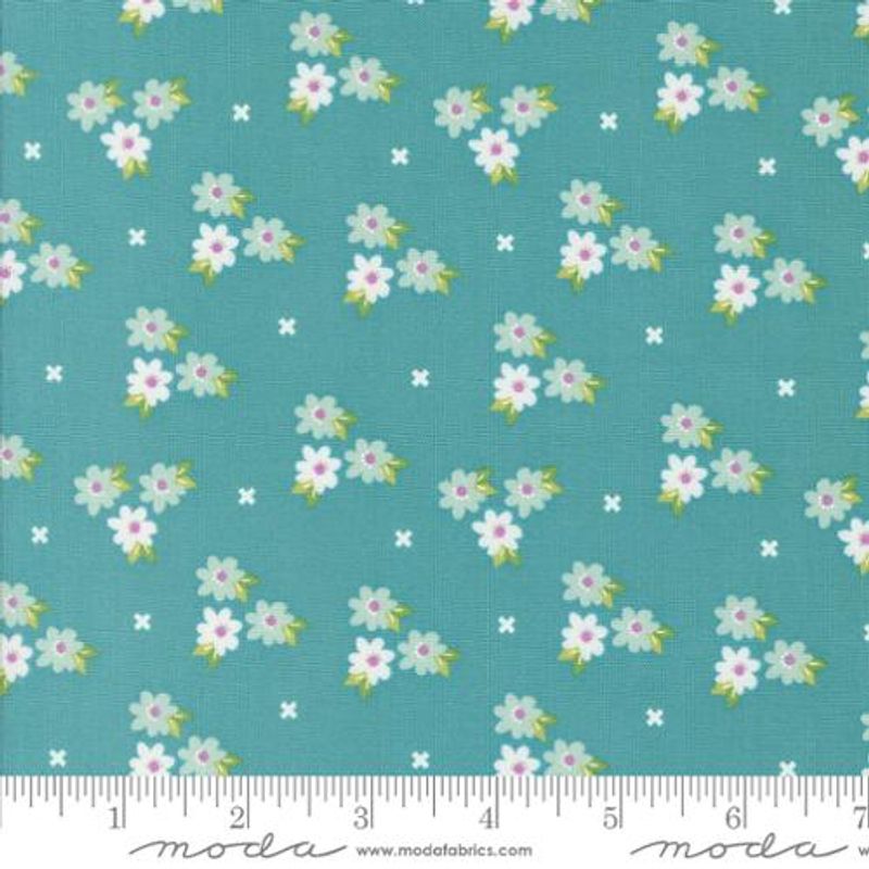 Laguna sunrise floral teal
