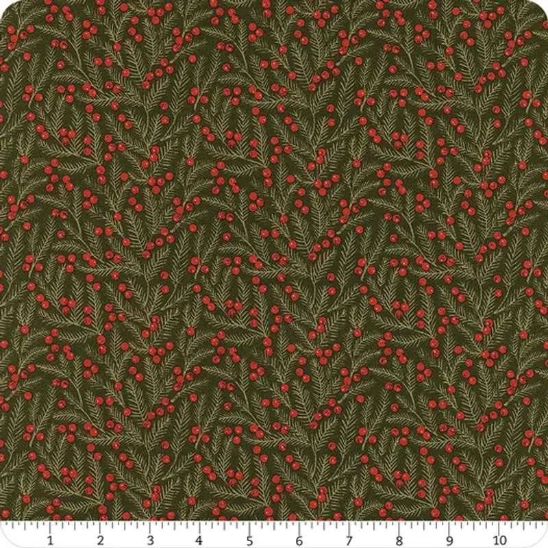 Berry and Pine evergreen pine needles